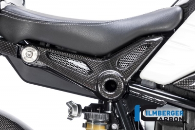 Carbon Ilmberger cover on frame rear set BMW R NineT