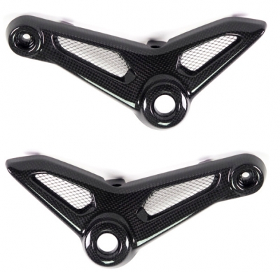 Carbon Ilmberger cover on frame rear set BMW R NineT Scrambler