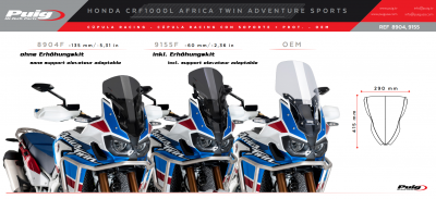 Bulle Racing Puig Honda CRF 1000 L Africa Twin