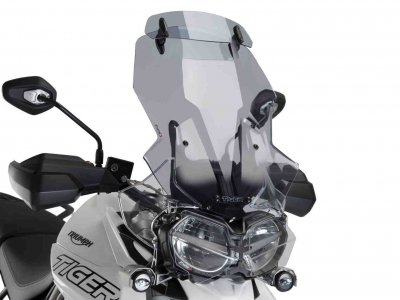 Puig touring screen with visor attachment Triumph Tiger 800