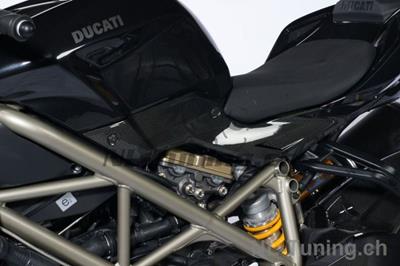 Carbon Ilmberger sidoskydd under stet SET Ducati Streetfighter 1098