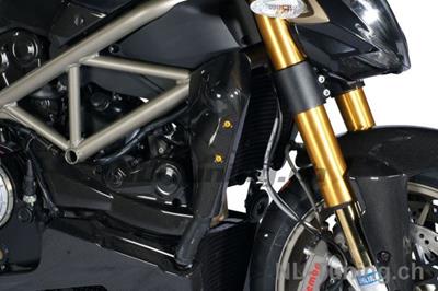 Kolfiber Ilmberger vattenkylare lock set Ducati Streetfighter 1098