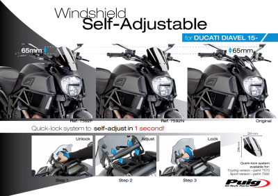 Puig sportskrm Ducati Diavel