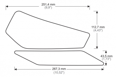 Puig Tankgrepen Kawasaki Ninja 400