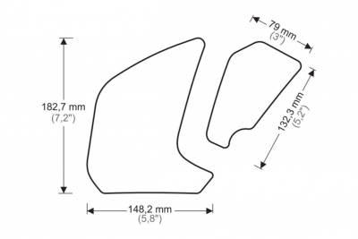 Puig Tank Grips Yamaha MT-07