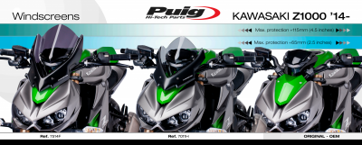 Pare-brise touring Puig Kawasaki Z1000