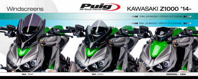 Puig Touring Windscherm Kawasaki Z1000