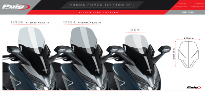 Puig Parabrezza Scooter V-Tech Touring Honda Forza 300