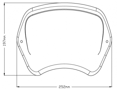 Puig Retro Front Plate Triumph Scrambler 1200