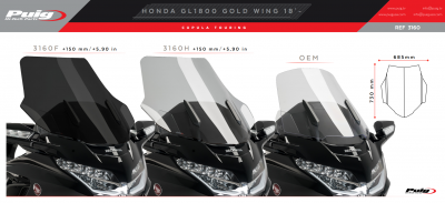 Parabrezza Puig touring Honda GL 1800 Gold Wing