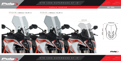 Puig windscherm KTM Super Duke GT 1290