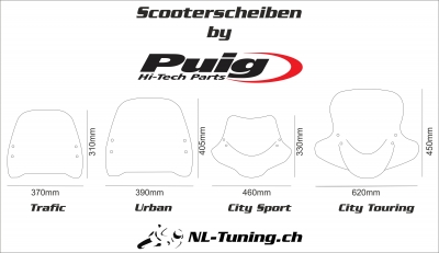 Puig Scooterscheibe Trafic Piaggio Liberty 50