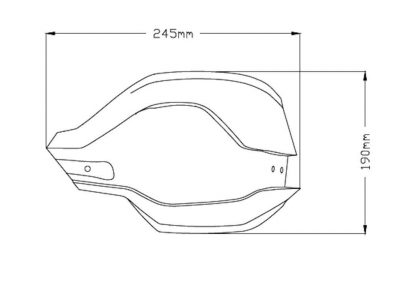 Puig frlngningssats fr handskydd BMW F 850 GS Adventure