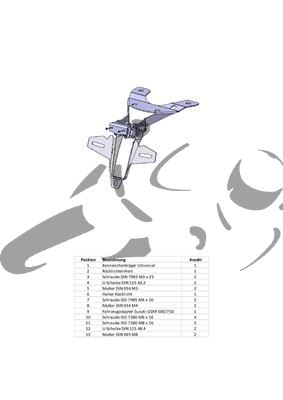 Soporte de matrcula Suzuki GSX-R600/750