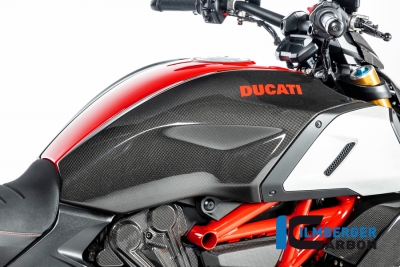 Juego tapa depsito carbono Ilmberger Ducati Diavel 1260