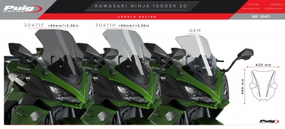 Parabrezza Puig Racing Kawasaki Ninja 1000 SX