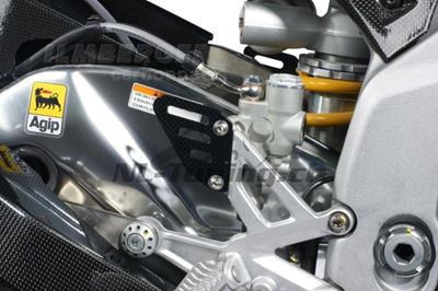 Carbon Ilmberger Fersenschutz Fahrer Aprilia Tuono V4