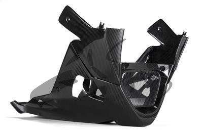 Spoiler moteur carbone Ilmberger en 3 parties Aprilia Tuono V4