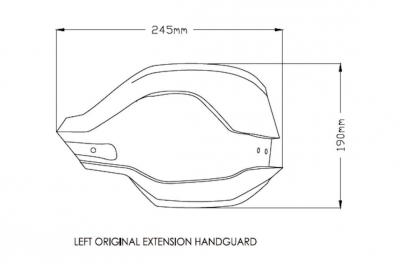 Puig Kit dextension de protection des mains BMW S 1000 XR