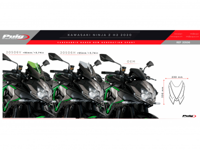 Puig Sportscheibe Kawasaki Z H2