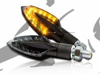 Mini-clignotant LED Silver smoke universel