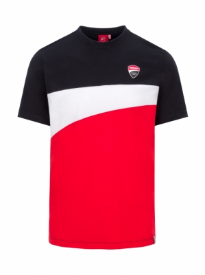 Ducati Corse t-shirt noir/blanc/rouge