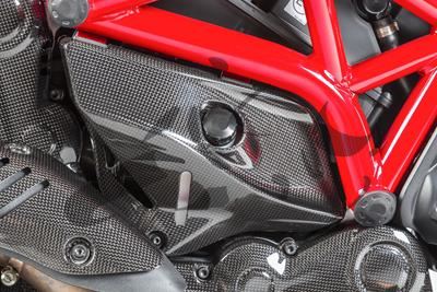 Carbon Ilmberger Abdeckung unterm Rahmen Set Ducati Monster 821