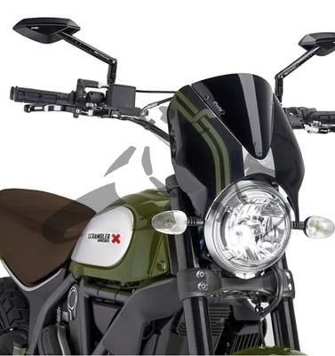 Puig parabrisas retro mate Ducati Scrambler Desert Sled