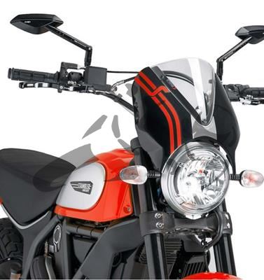 Puig rtro pare-brise mat Ducati Scrambler Desert Sled