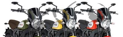 Puig Retro Disc carbonstyle Ducati Scrambler Desert Slede