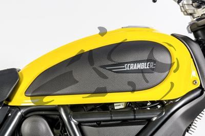 Juego tapa depsito carbono Ilmberger Ducati Scrambler Caf Racer