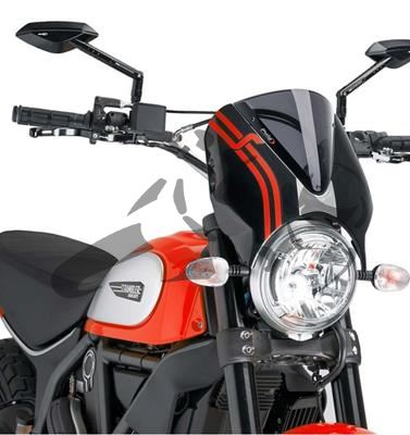 Puig rtro pare-brise mat Ducati Scrambler Full Throttle