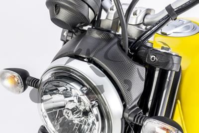 Carbon Ilmberger lamp cover Ducati Scrambler Full Throttle