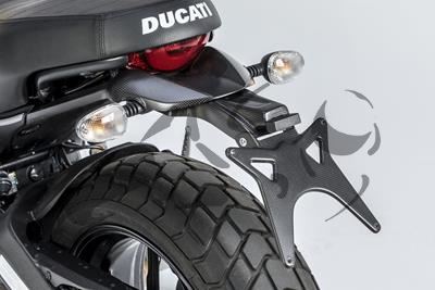 Carbon Ilmberger Kennzeichenhalter Ducati Scrambler Sixty 2