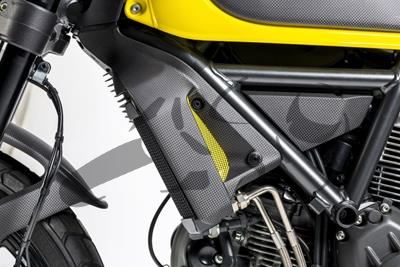 Set cupolino radiatore in carbonio Ducati Scrambler Sixty 2