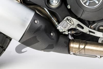 Carbon Ilmberger Schalldmpfer-Fersenschutz Ducati Scrambler Sixty 2