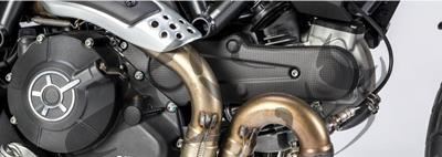 Carbon Ilmberger distributieriemkap horizontaal Ducati Scrambler Sixty 2