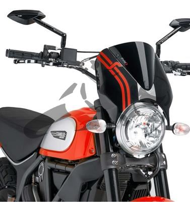 Puig Retro Windscherm mat Ducati Scrambler Classic