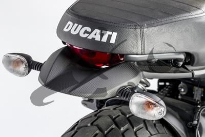 Porta indicatore posteriore in carbonio Ilmberger Ducati Scrambler Classic