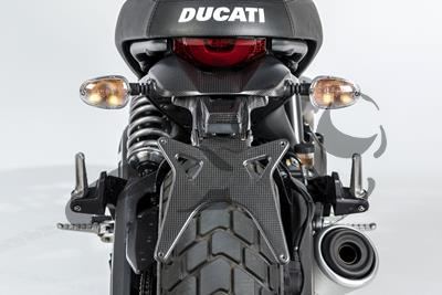 Porta targa in carbonio Ducati Scrambler Classic
