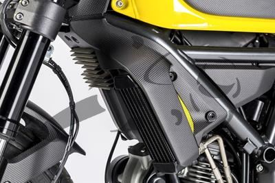 Carbon Ilmberger radiateur kappenset Ducati Scrambler Classic