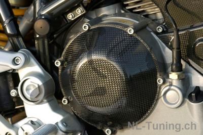 Carbon Ilmberger Kupplungsdeckel geschlossen Ducati Hypermotard 1100 Evo