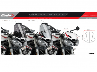 Puig sportskrm Triumph Street Triple S 660