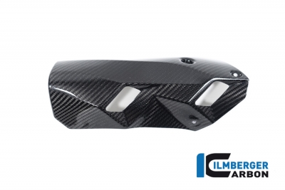 Paracalore dello scarico in carbonio Ilmberger nella parte anteriore del silenziatore BMW S 1000 XR