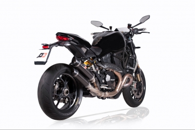 Uitlaat QD Twin Carbon Ducati Monster 1200 R