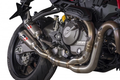 Exhaust QD Twin Titan Gunshot Ducati Monster 821