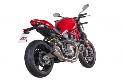 Uitlaat QD Twin Titan Gunshot Ducati Monster 821