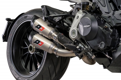 Auspuff QD Twin Titan Gunshot Ducati Diavel 1260