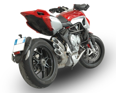 Avgasrr QD Power Gun svart MV Agusta Rivale 800