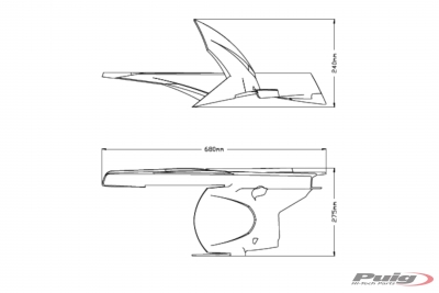 Copriruota posteriore Puig Triumph Tiger 900